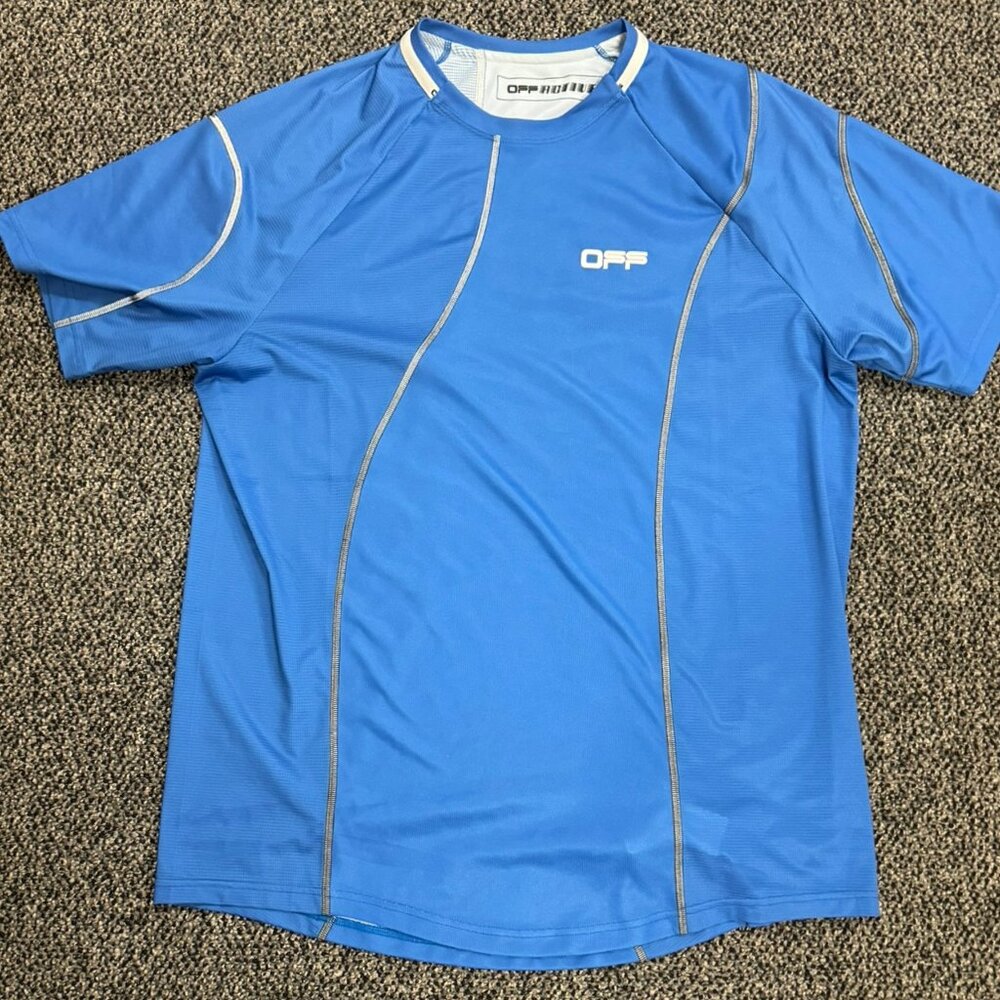 Off-White Active wear, men’s BLUE mesh top size L